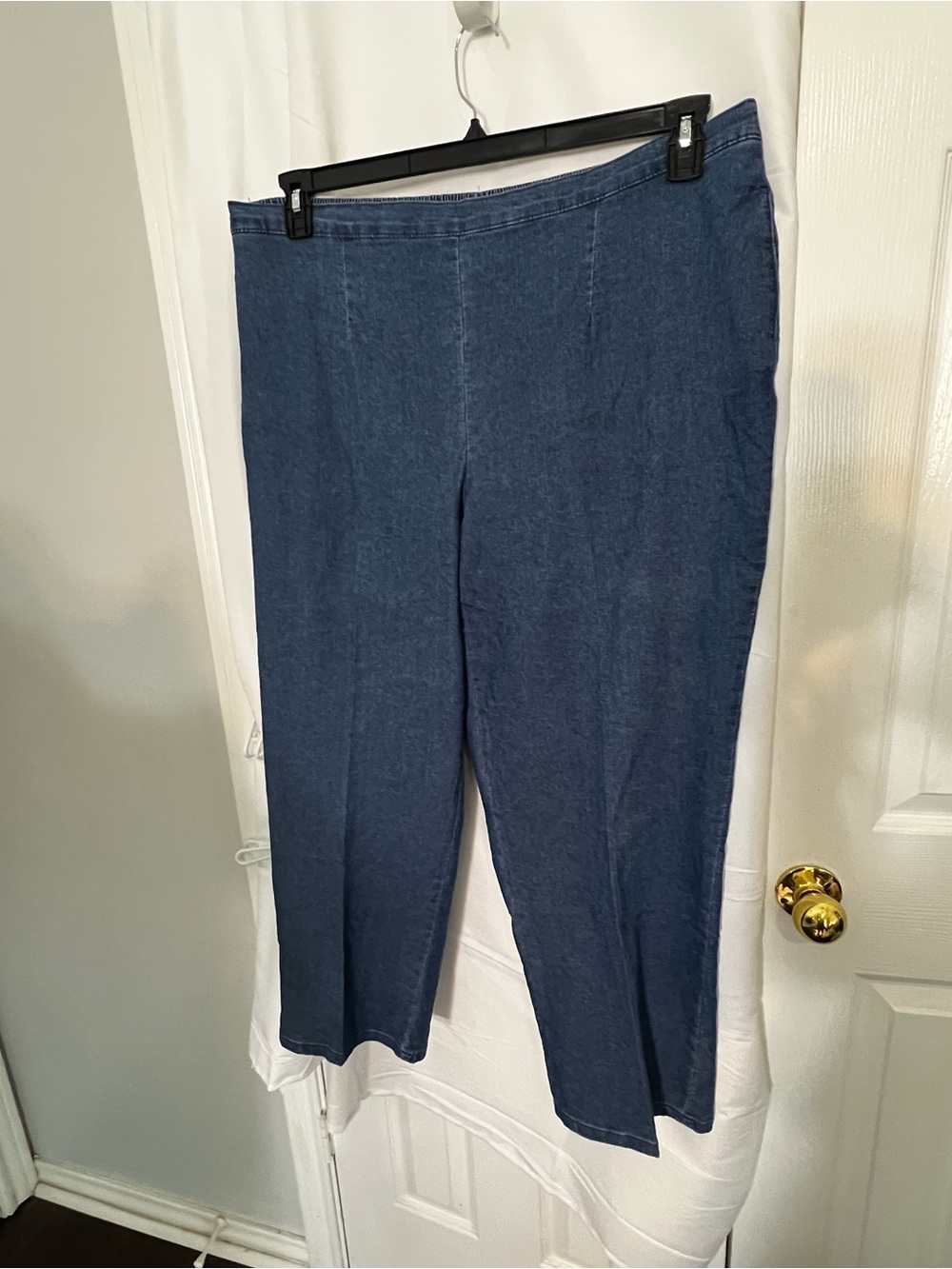 Alfred Dunner Dark Blue Straight Leg Jeans - Picture 2 of 4